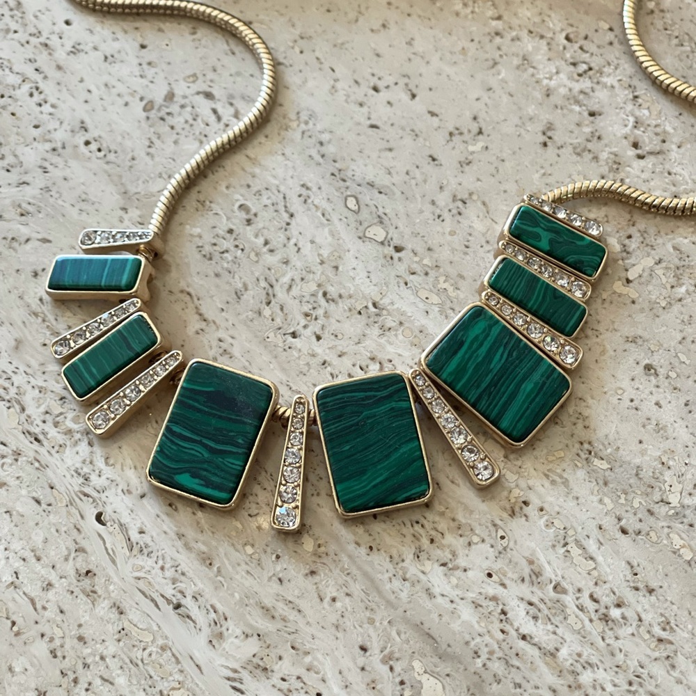 {The Limited} Green Marble Necklace